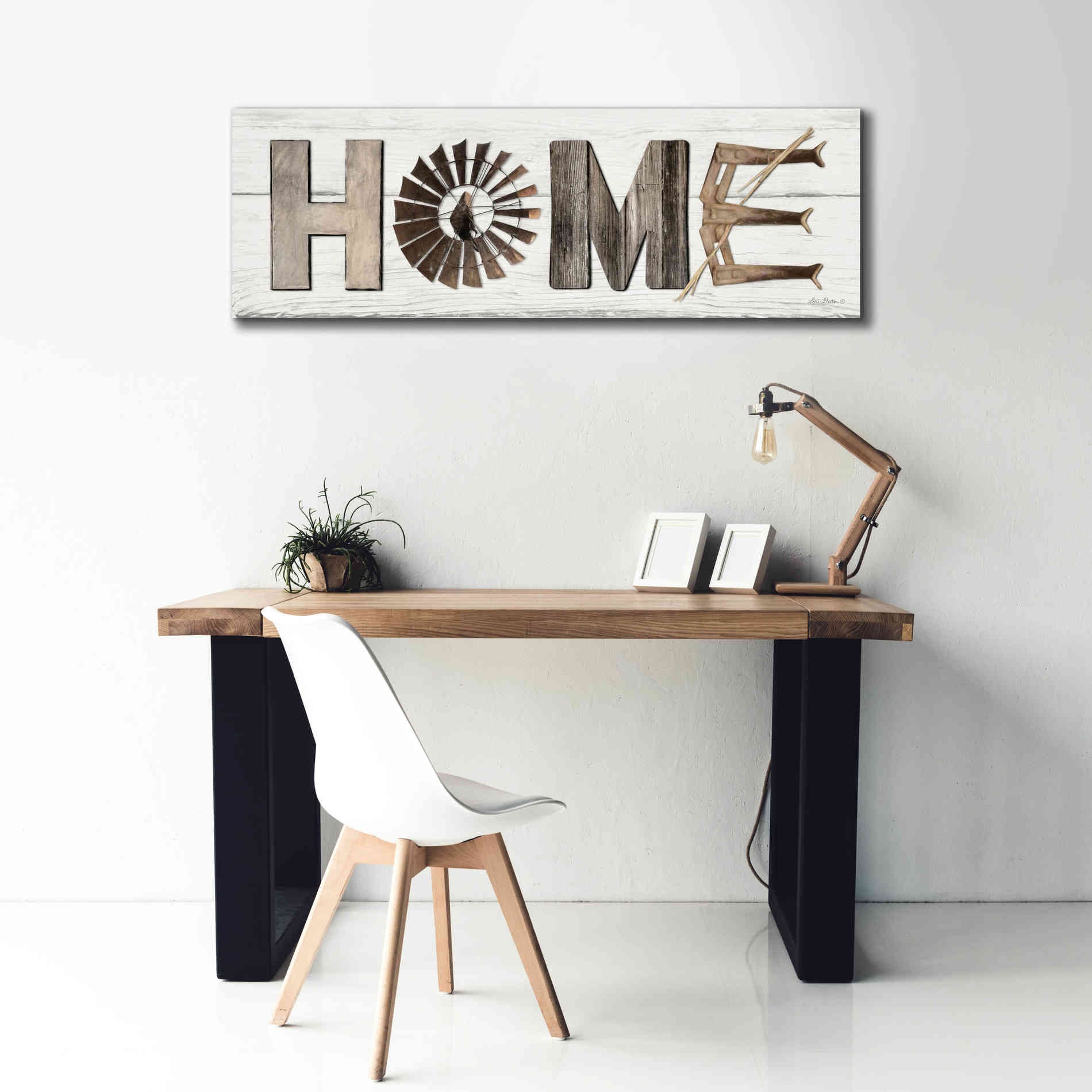 'Rustic Home II' by Lori Deiter, Canvas Wall Art,60 x 20