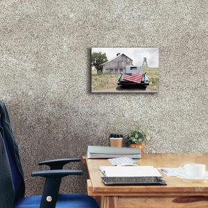 'American Tailgating' by Lori Deiter, Canvas Wall Art,18 x 12