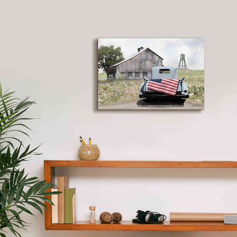 Image of 'American Tailgating' by Lori Deiter, Canvas Wall Art,18 x 12