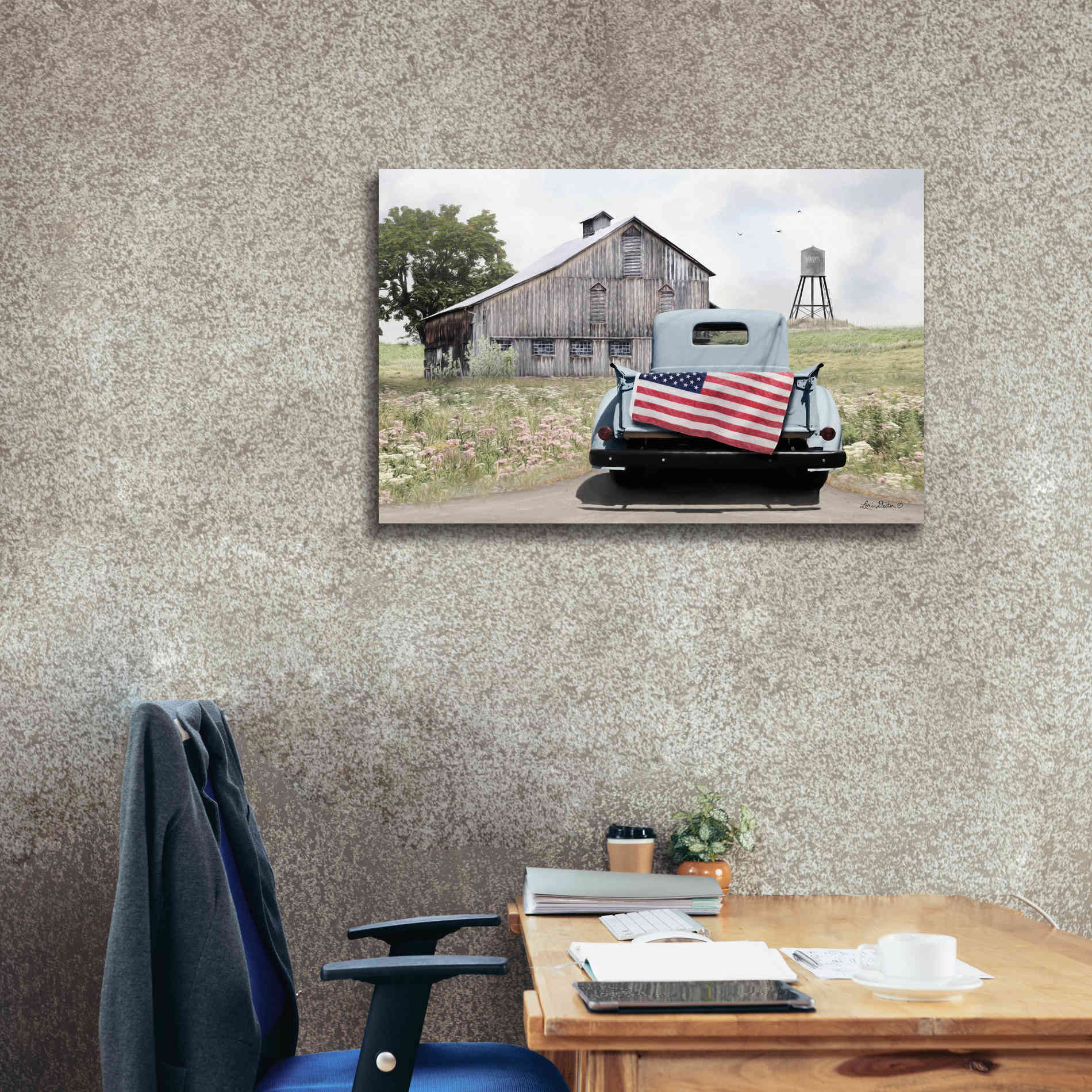 'American Tailgating' by Lori Deiter, Canvas Wall Art,40 x 26