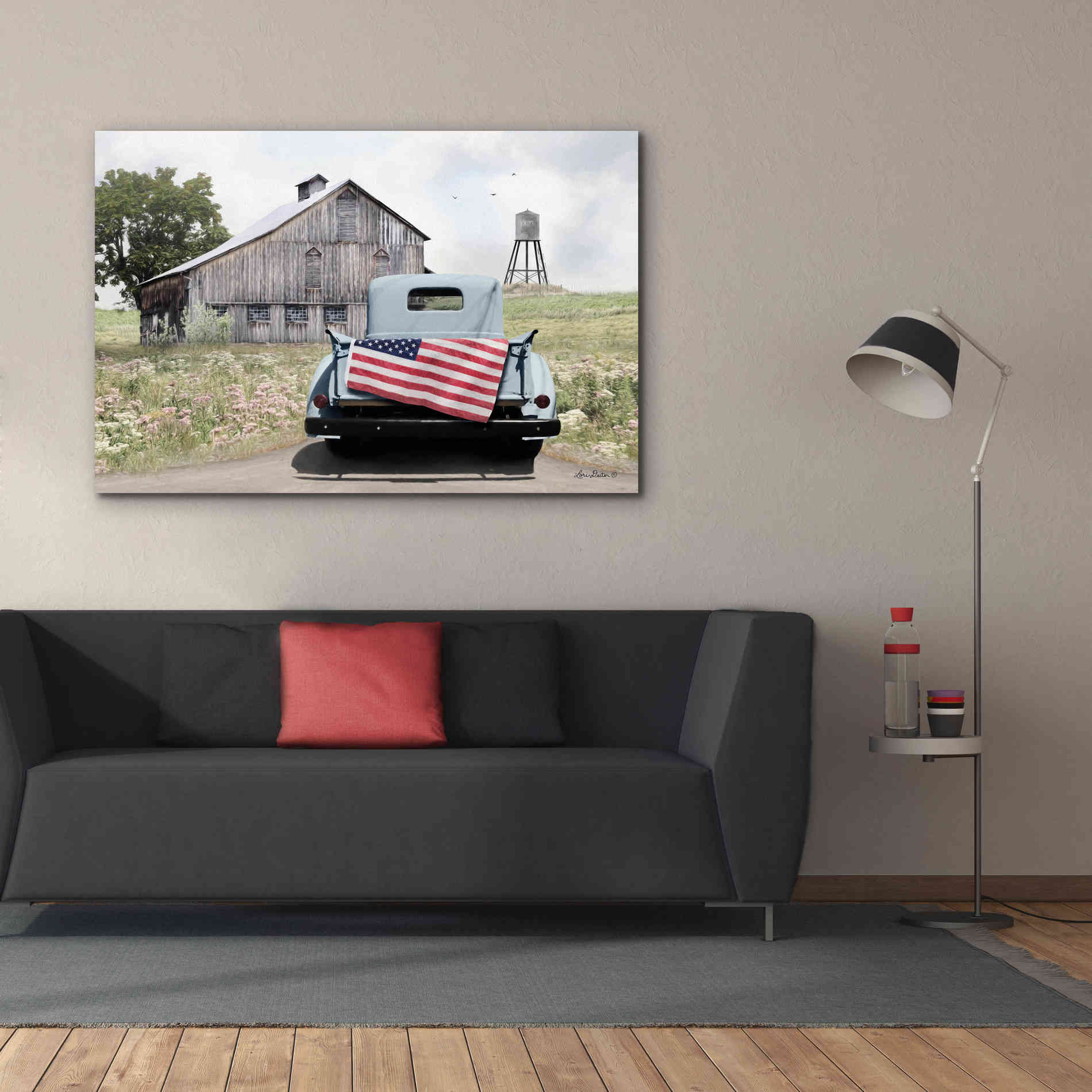'American Tailgating' by Lori Deiter, Canvas Wall Art,60 x 40