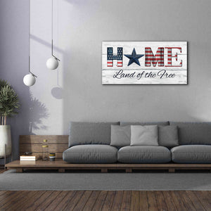 'Home - Land of the Free' by Lori Deiter, Canvas Wall Art,60 x 30