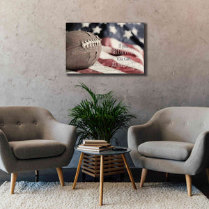 'Football - Believe' by Lori Deiter, Canvas Wall Art,40 x 26