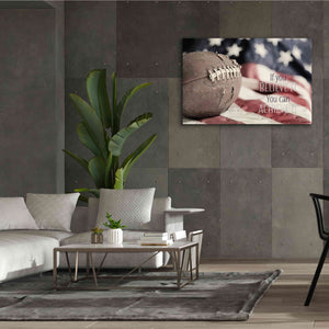 'Football - Believe' by Lori Deiter, Canvas Wall Art,60 x 40