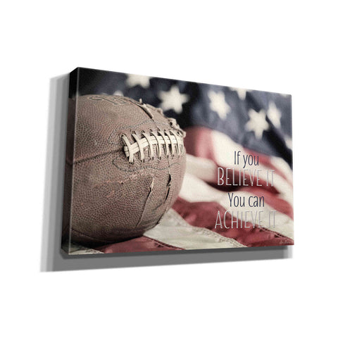 Image of 'Football - Believe' by Lori Deiter, Canvas Wall Art