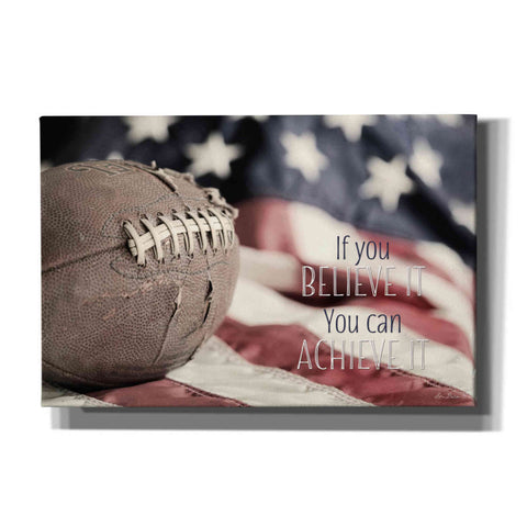 Image of 'Football - Believe' by Lori Deiter, Canvas Wall Art