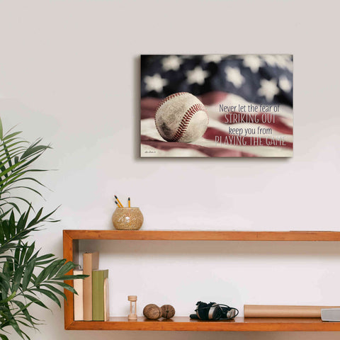 Image of 'Baseball - Playing the Game' by Lori Deiter, Canvas Wall Art,18 x 12