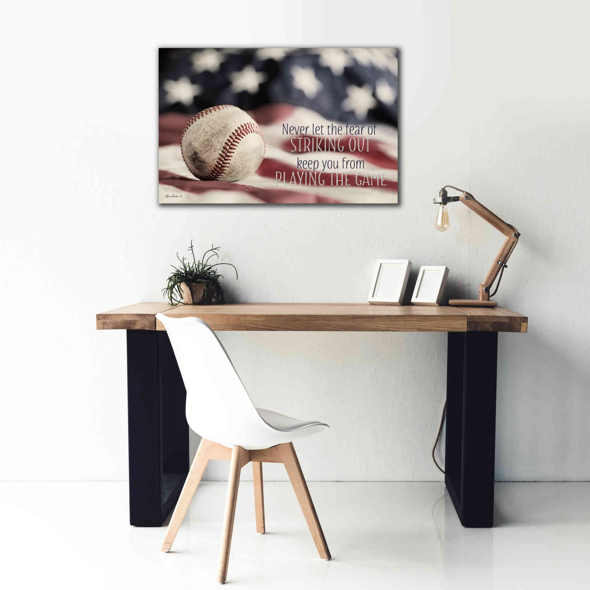 'Baseball - Playing the Game' by Lori Deiter, Canvas Wall Art,40 x 26