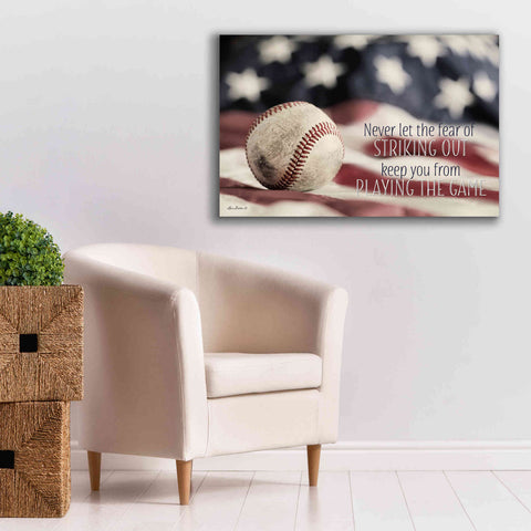 Image of 'Baseball - Playing the Game' by Lori Deiter, Canvas Wall Art,40 x 26