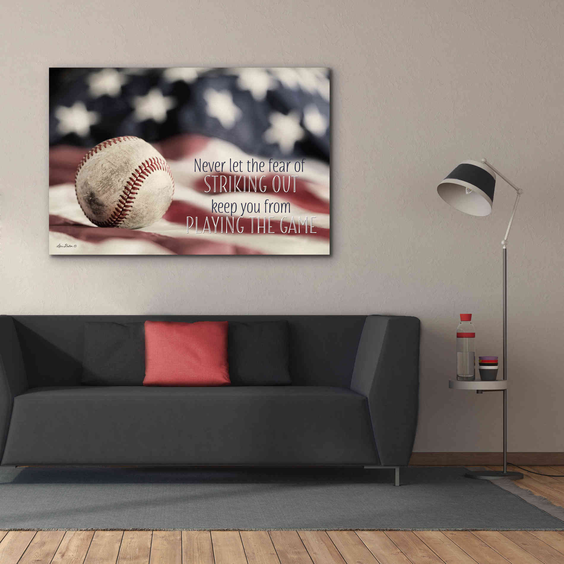 'Baseball - Playing the Game' by Lori Deiter, Canvas Wall Art,60 x 40