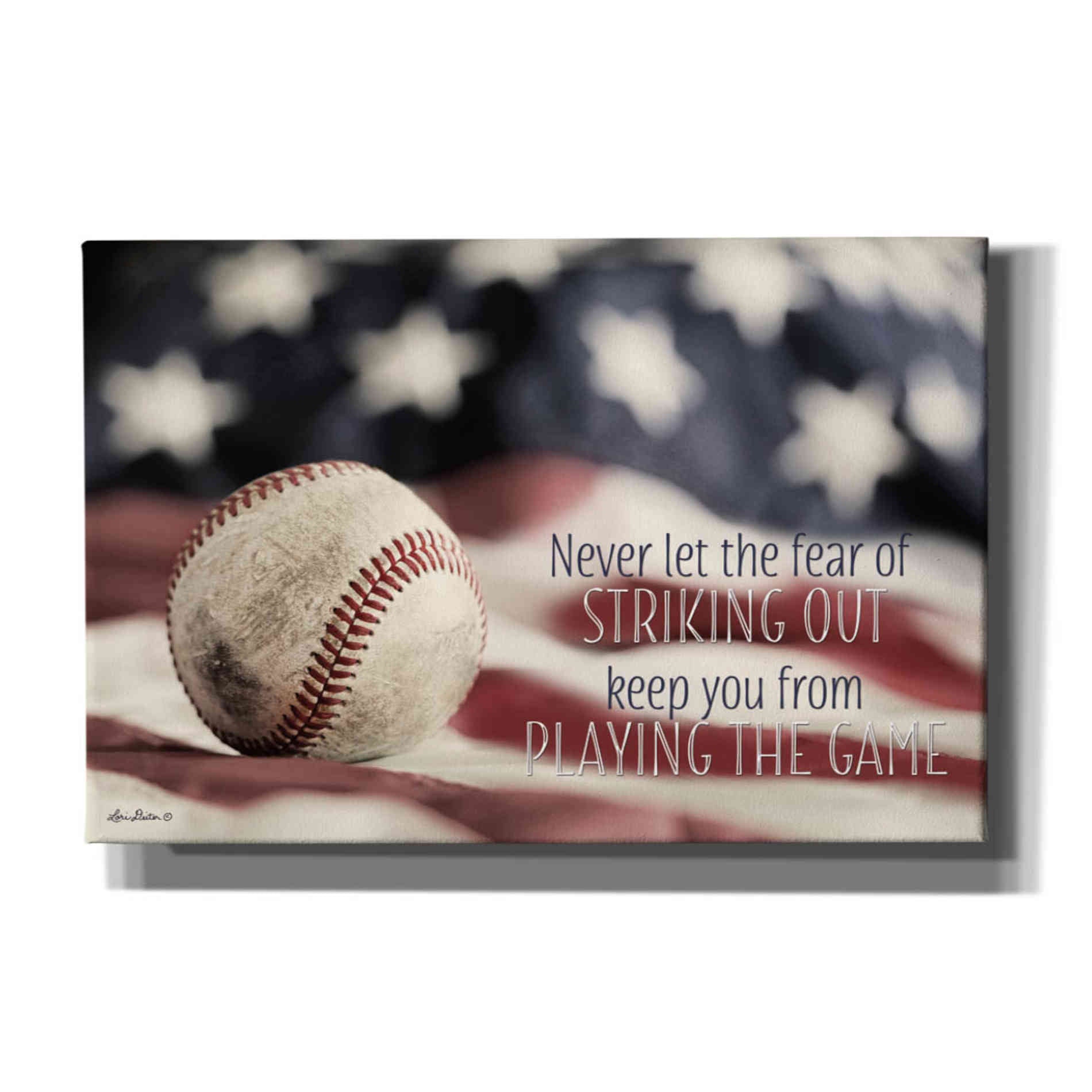 'Baseball - Playing the Game' by Lori Deiter, Canvas Wall Art