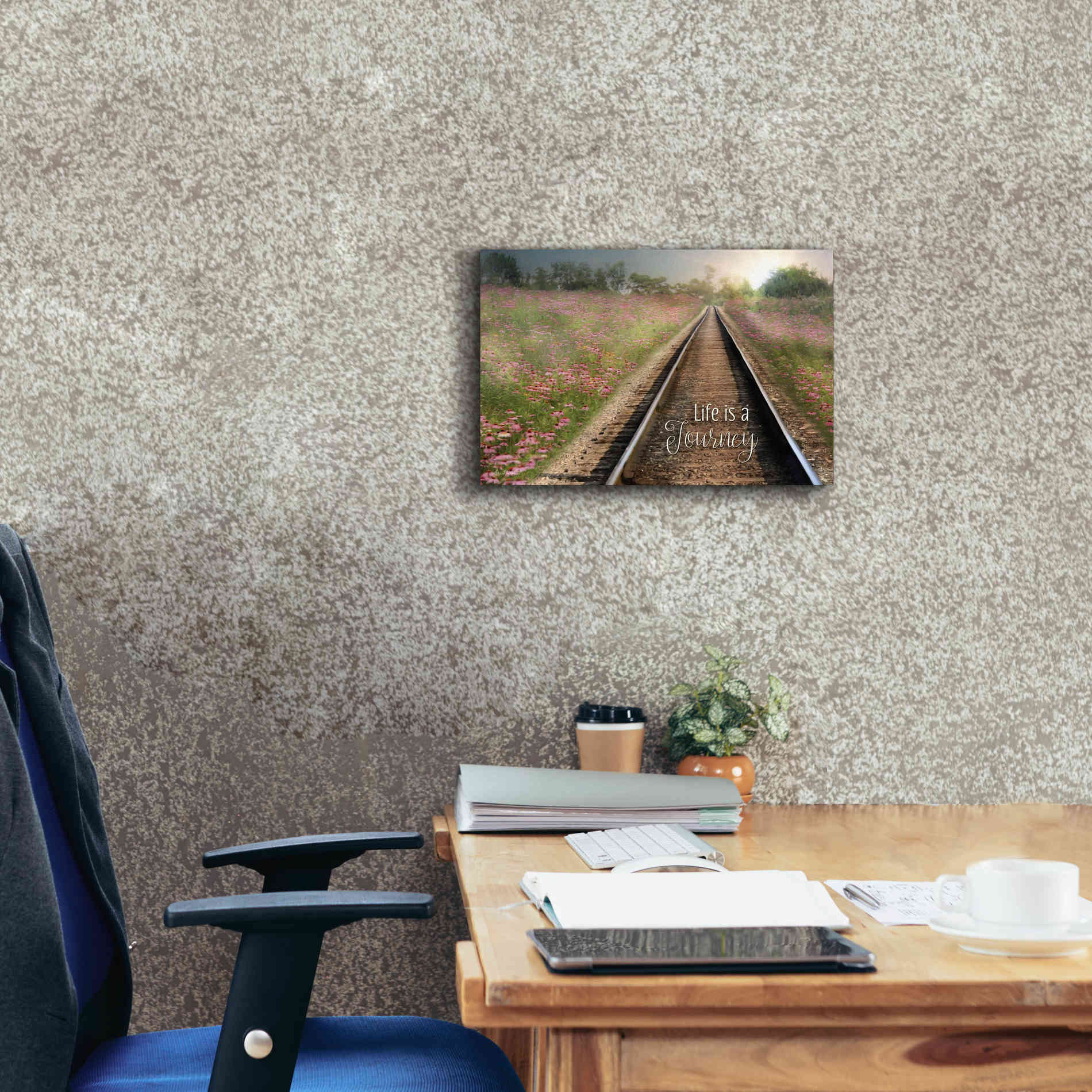 'Life is a Journey' by Lori Deiter, Canvas Wall Art,18 x 12