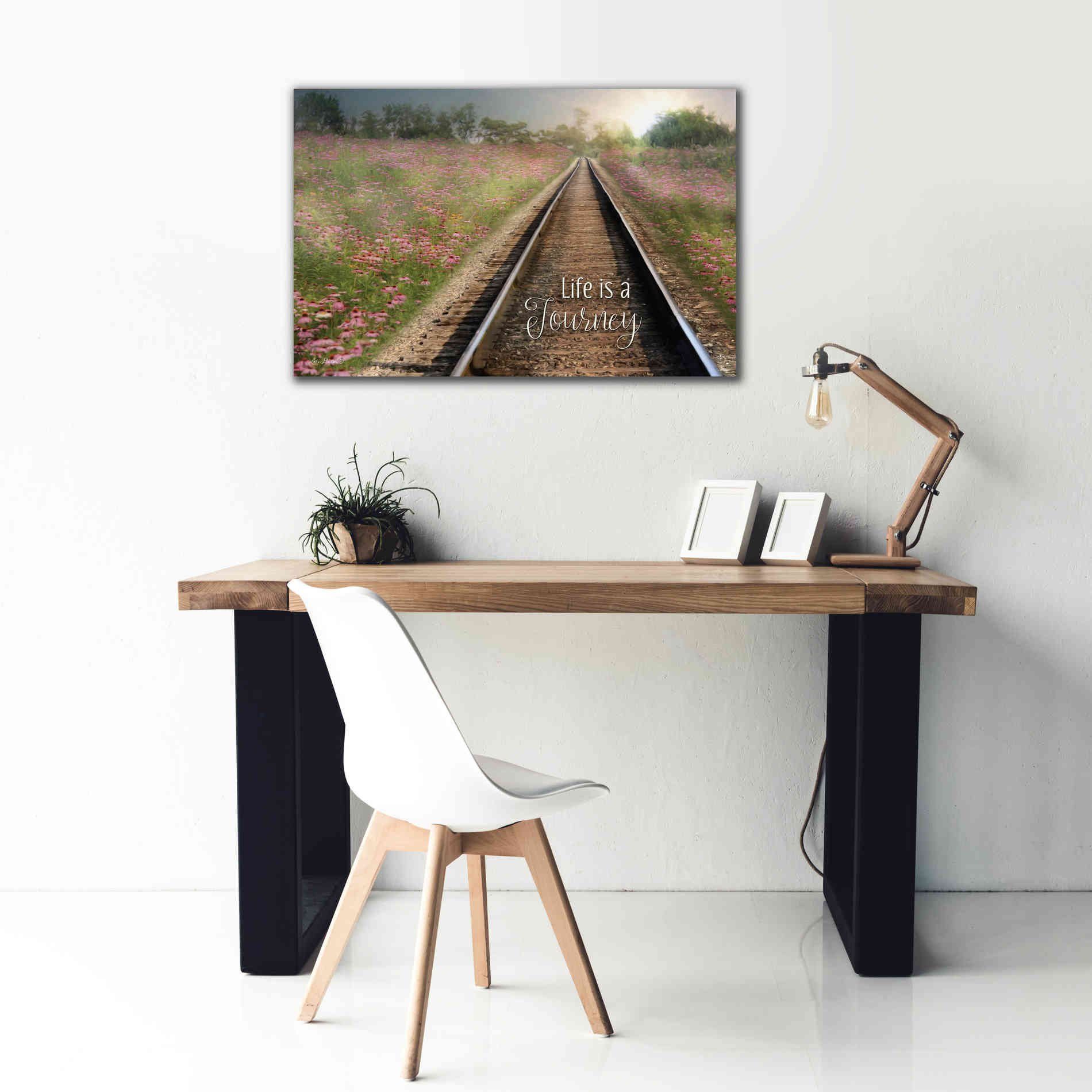 'Life is a Journey' by Lori Deiter, Canvas Wall Art,40 x 26