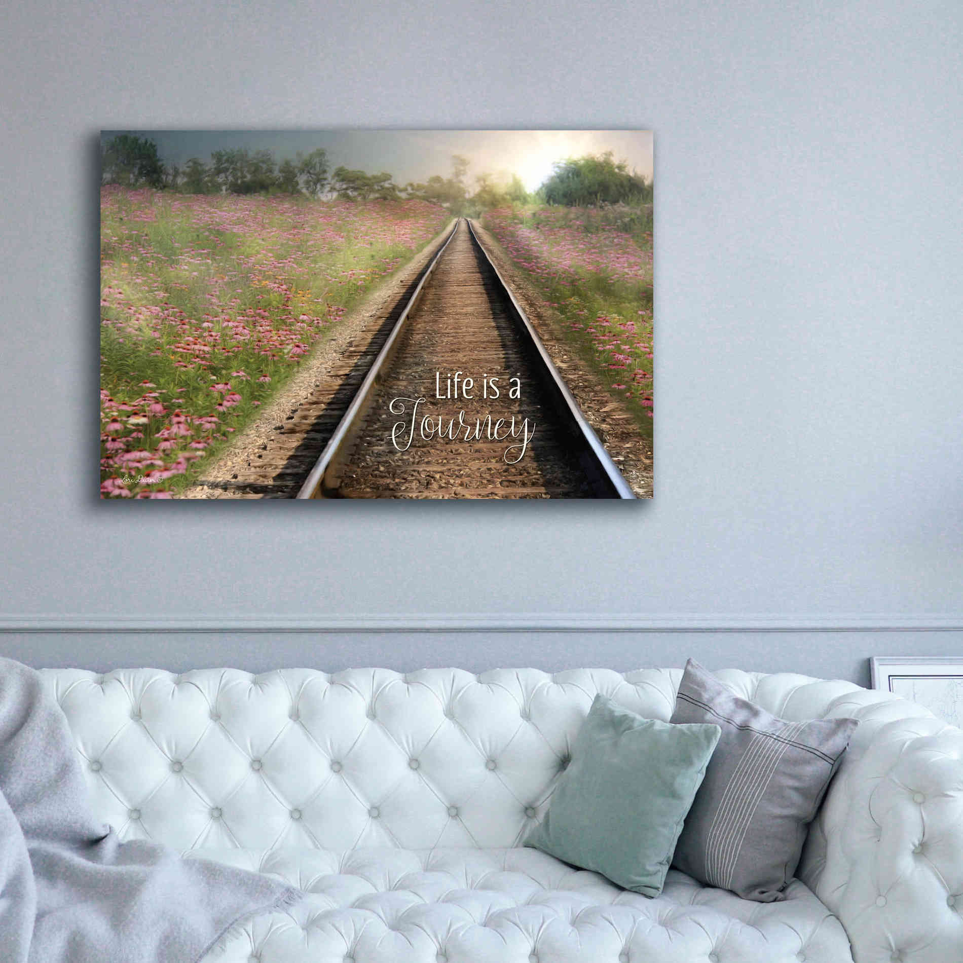 'Life is a Journey' by Lori Deiter, Canvas Wall Art,60 x 40