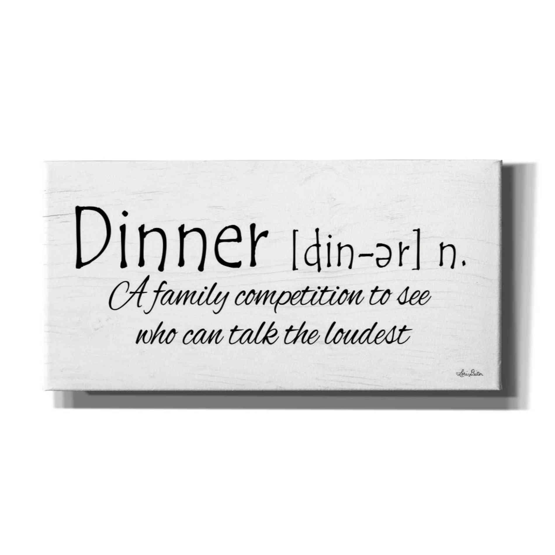 'Dinner Competition' by Lori Deiter, Canvas Wall Art