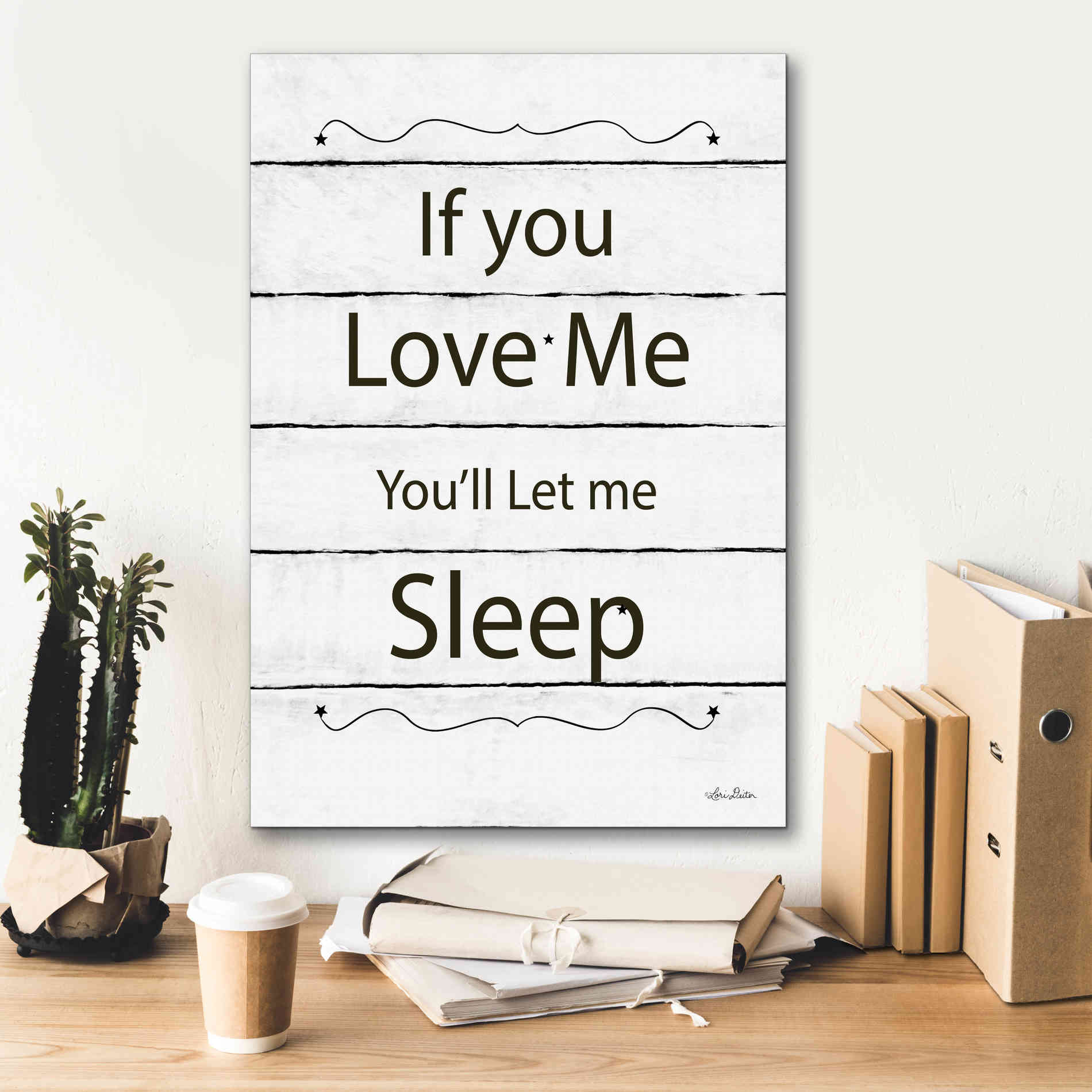 'Let Me Sleep' by Lori Deiter, Canvas Wall Art,18 x 26