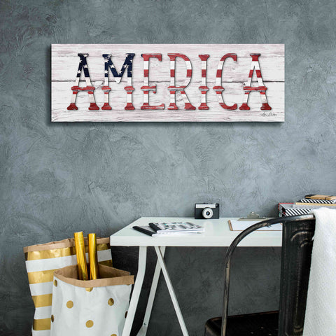 Image of 'America' by Lori Deiter, Canvas Wall Art,36 x 12