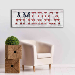 'America' by Lori Deiter, Canvas Wall Art,60 x 20