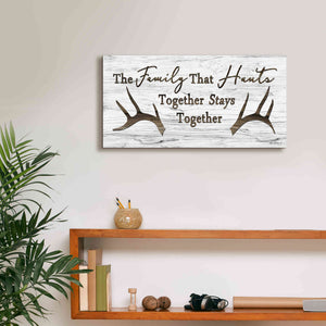 'Hunting Family' by Lori Deiter, Canvas Wall Art,24 x 12
