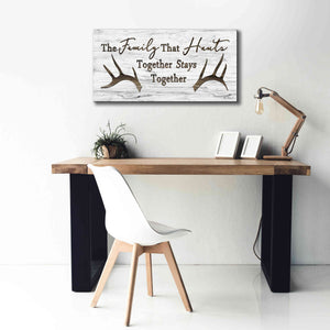 'Hunting Family' by Lori Deiter, Canvas Wall Art,40 x 20