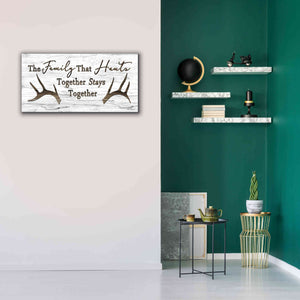 'Hunting Family' by Lori Deiter, Canvas Wall Art,40 x 20