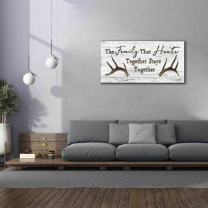'Hunting Family' by Lori Deiter, Canvas Wall Art,60 x 30