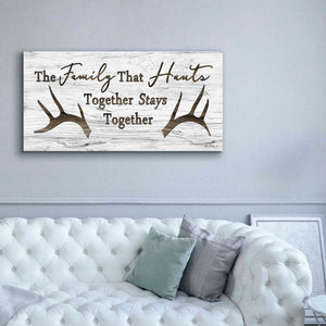 'Hunting Family' by Lori Deiter, Canvas Wall Art,60 x 30