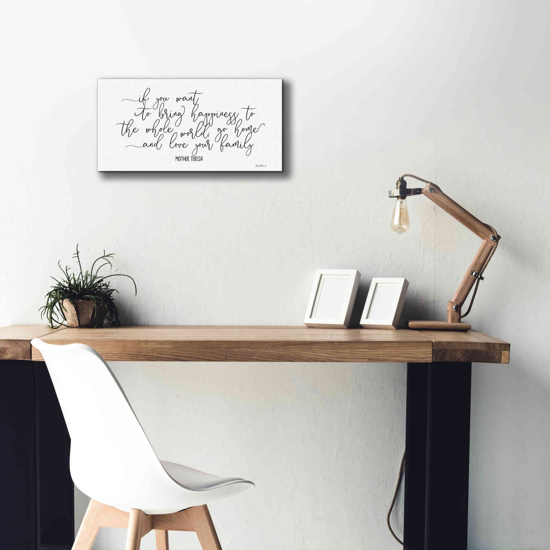 'Love Your Family' by Lori Deiter, Canvas Wall Art,24 x 12