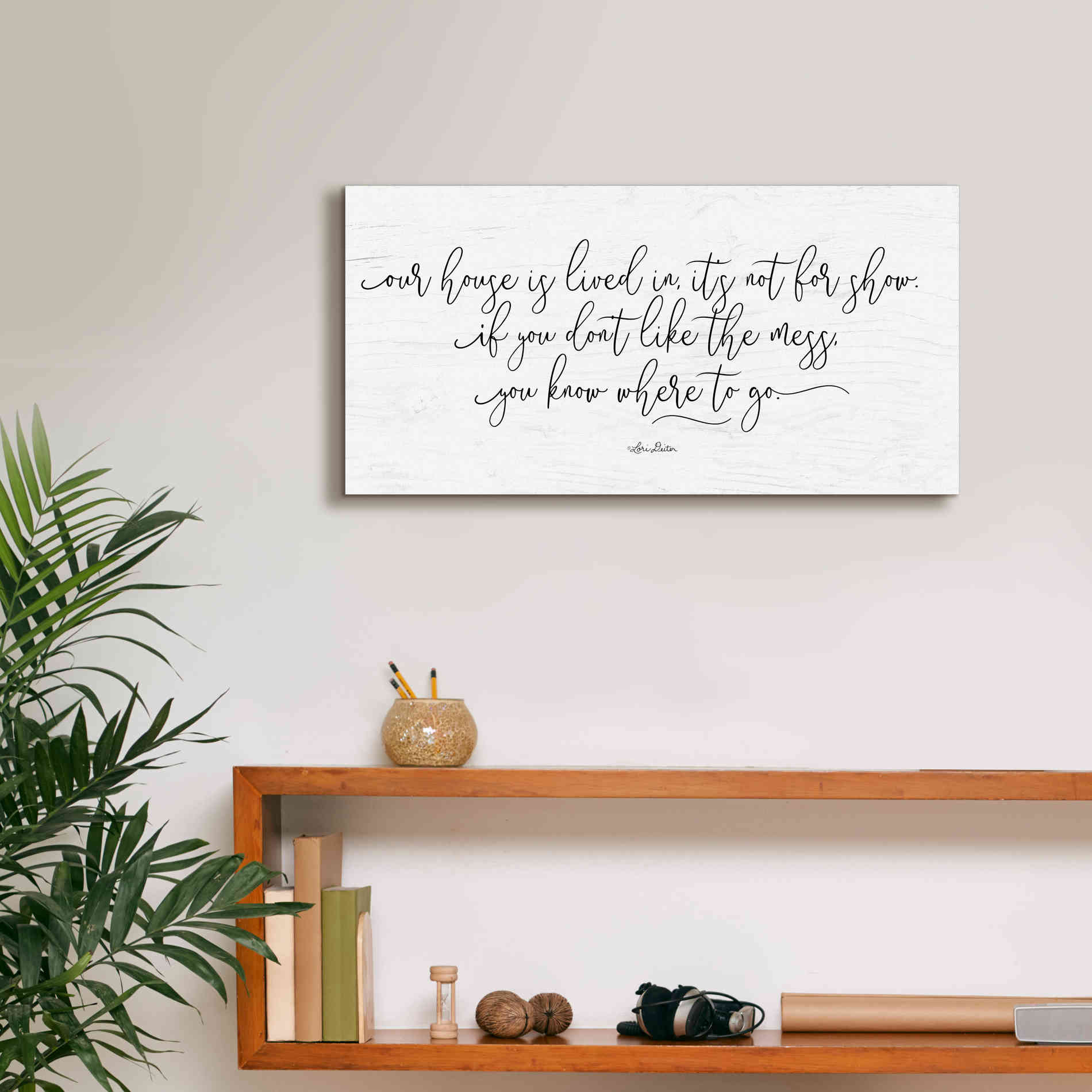 'The Mess' by Lori Deiter, Canvas Wall Art,24 x 12