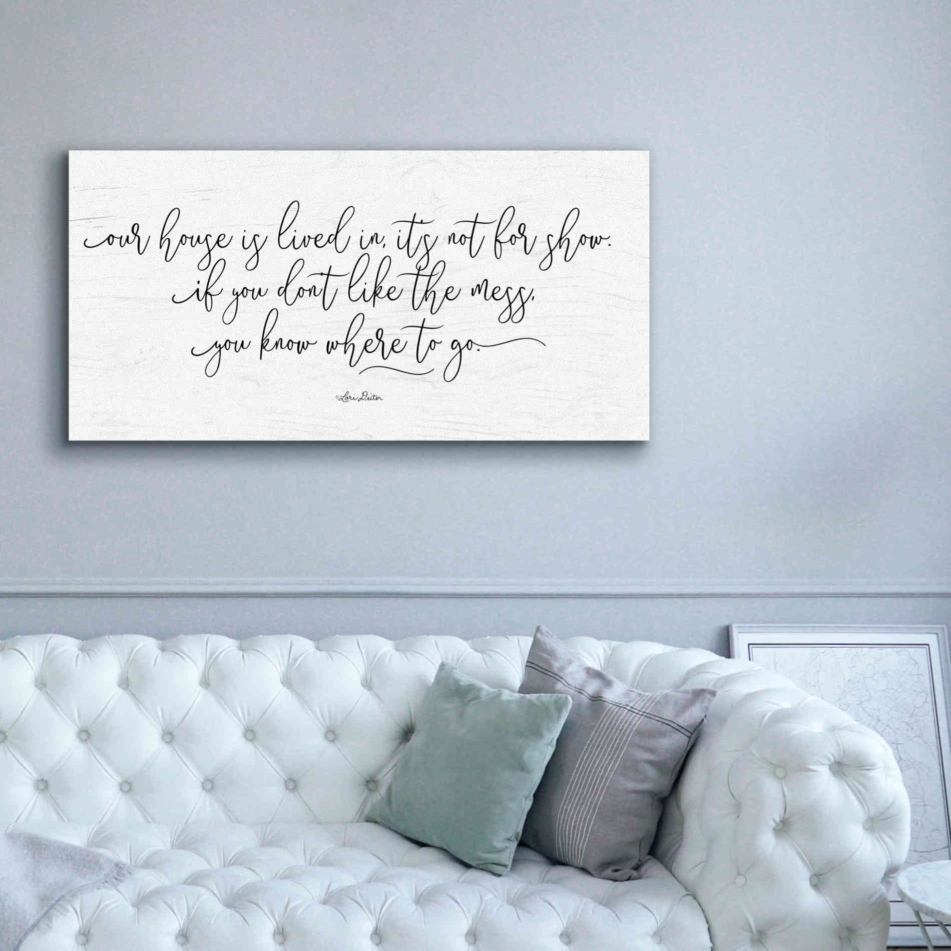 'The Mess' by Lori Deiter, Canvas Wall Art,60 x 30