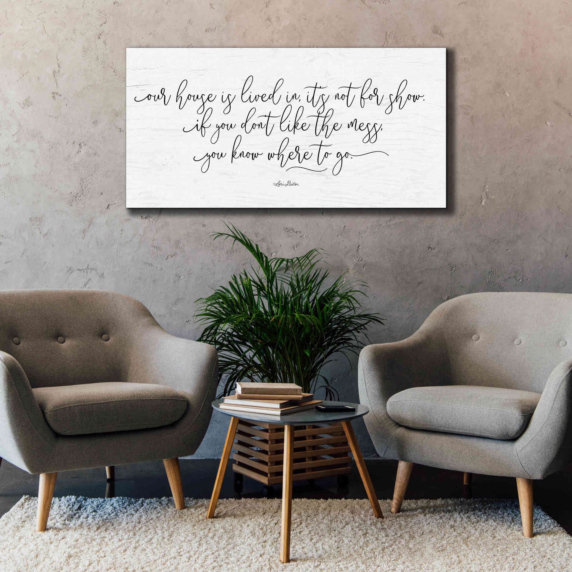 'The Mess' by Lori Deiter, Canvas Wall Art,60 x 30
