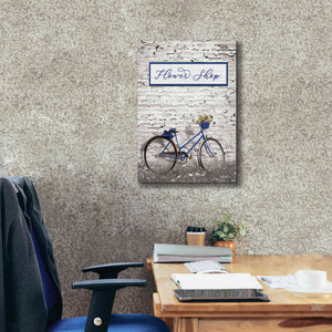 'Flower Shop Bicycle' by Lori Deiter, Canvas Wall Art,18 x 26
