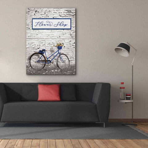 Image of 'Flower Shop Bicycle' by Lori Deiter, Canvas Wall Art,40 x 54