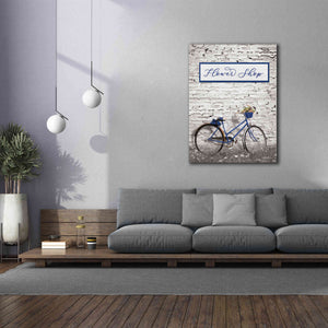 'Flower Shop Bicycle' by Lori Deiter, Canvas Wall Art,40 x 54