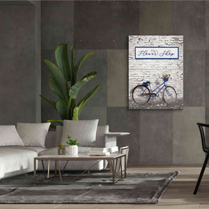 'Flower Shop Bicycle' by Lori Deiter, Canvas Wall Art,40 x 54