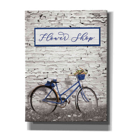 'Flower Shop Bicycle' by Lori Deiter, Canvas Wall Art