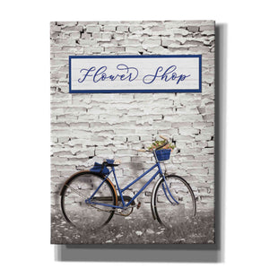 'Flower Shop Bicycle' by Lori Deiter, Canvas Wall Art