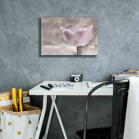 Image of 'Violet Tulip' by Lori Deiter, Canvas Wall Art,18 x 12