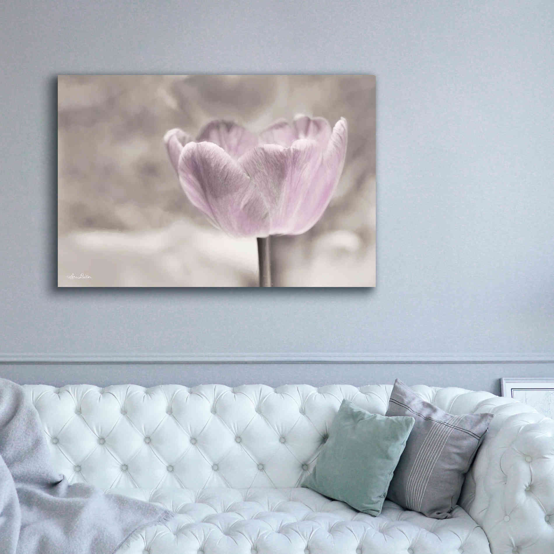 'Violet Tulip' by Lori Deiter, Canvas Wall Art,60 x 40