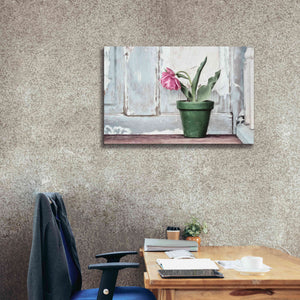 'Take a Bow Tulip' by Lori Deiter, Canvas Wall Art,40 x 26