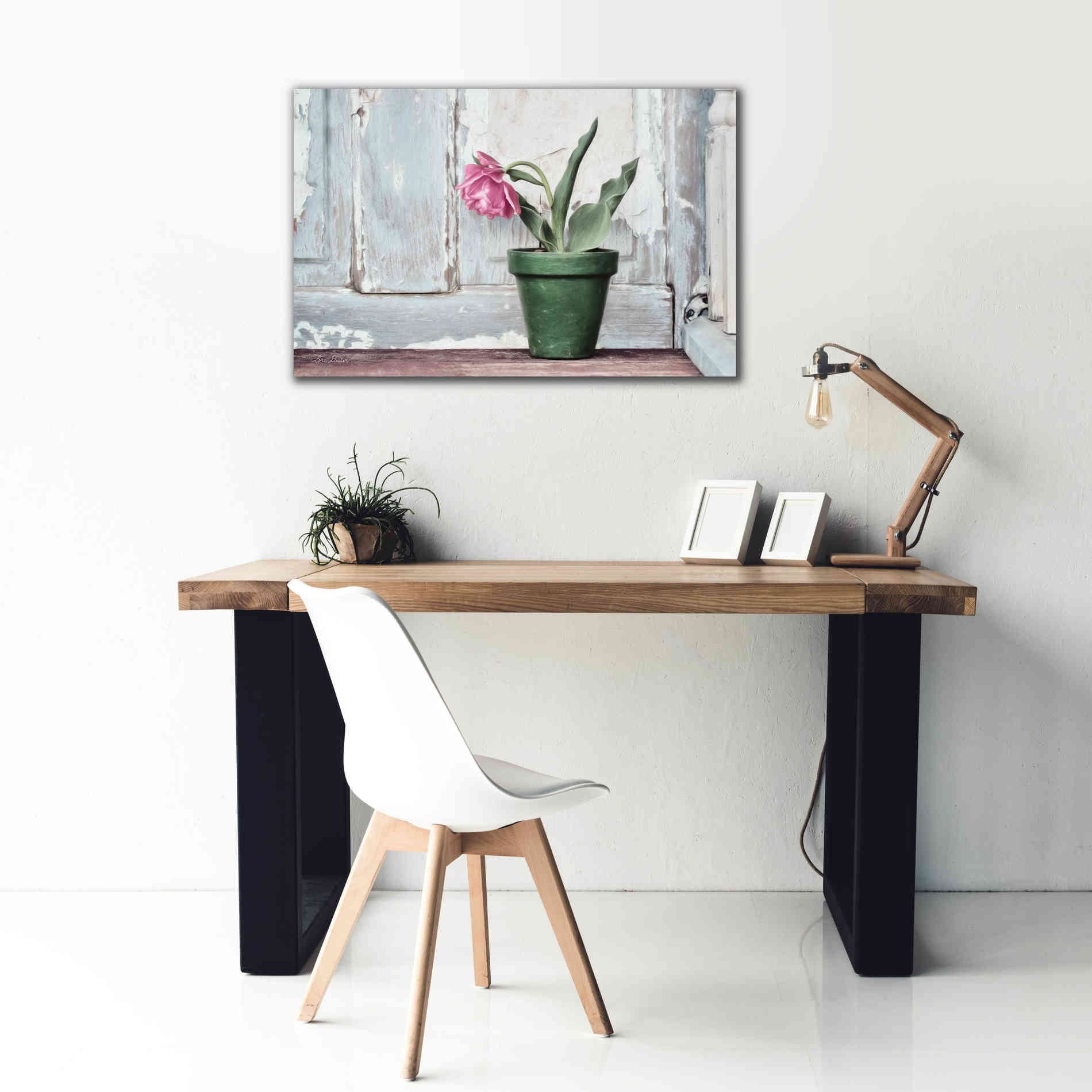 'Take a Bow Tulip' by Lori Deiter, Canvas Wall Art,40 x 26