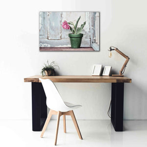 'Take a Bow Tulip' by Lori Deiter, Canvas Wall Art,40 x 26