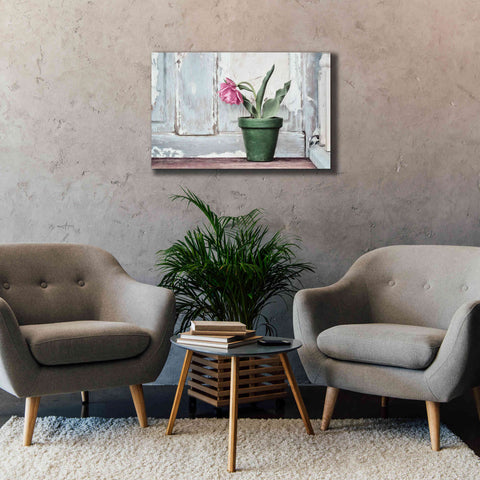 Image of 'Take a Bow Tulip' by Lori Deiter, Canvas Wall Art,40 x 26
