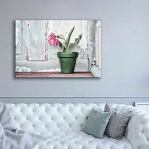 'Take a Bow Tulip' by Lori Deiter, Canvas Wall Art,60 x 40