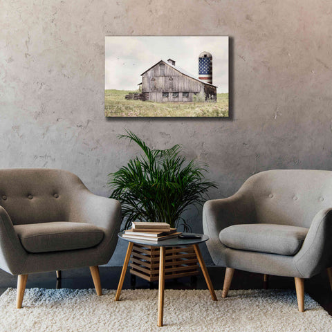 Image of 'One Land, One Flag' by Lori Deiter, Canvas Wall Art,40 x 26