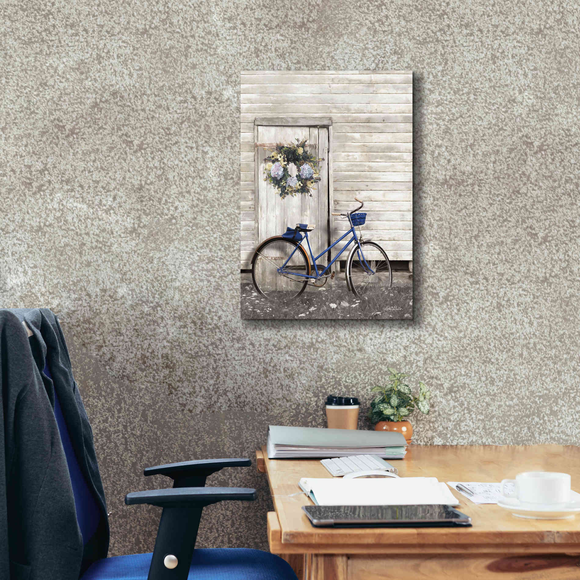 'Life is Like Riding a Bike' by Lori Deiter, Canvas Wall Art,18 x 26