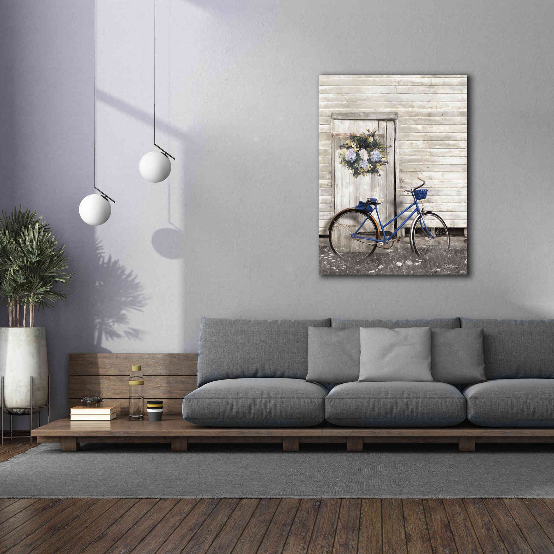 'Life is Like Riding a Bike' by Lori Deiter, Canvas Wall Art,40 x 54