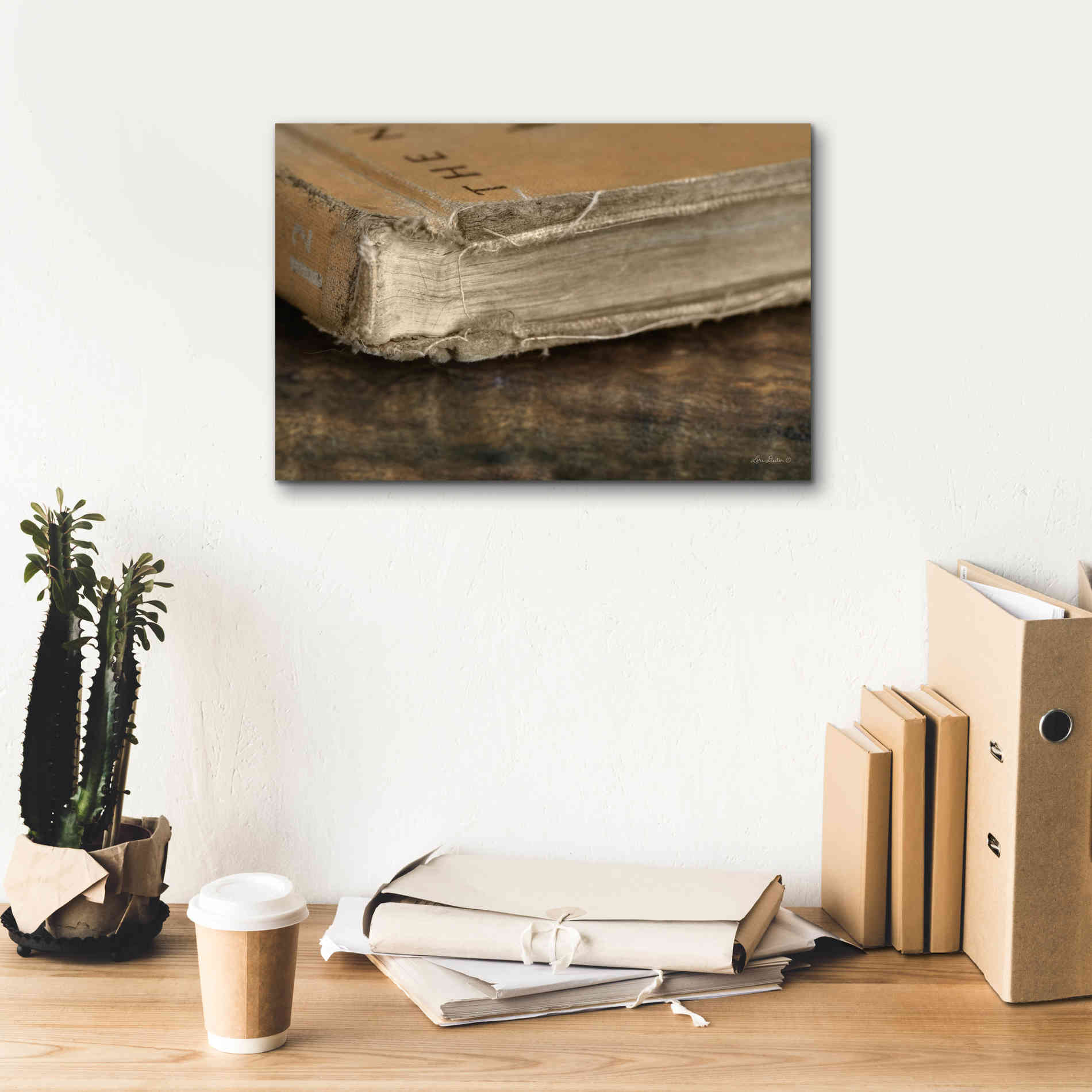 'Well Read' by Lori Deiter, Canvas Wall Art,18 x 12