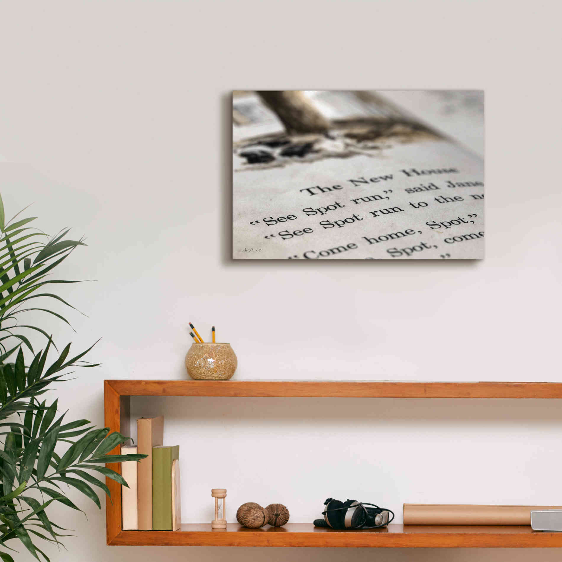 'See Spot Run' by Lori Deiter, Canvas Wall Art,18 x 12