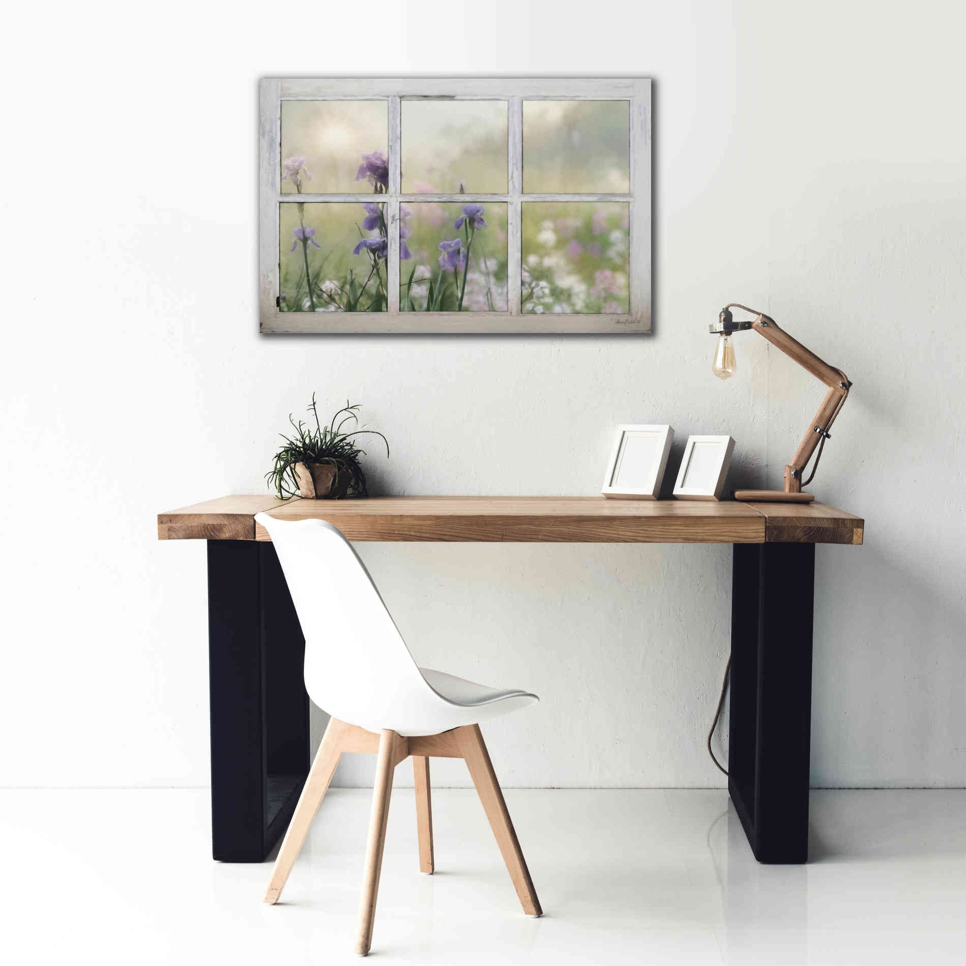 'Framed Flowers' by Lori Deiter, Canvas Wall Art,40 x 26